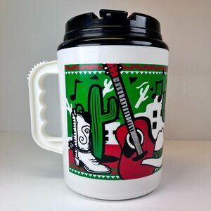 Betras USA Southwest Travel Mug 52oz Large Insulated Jug Western Music Y2k 90s